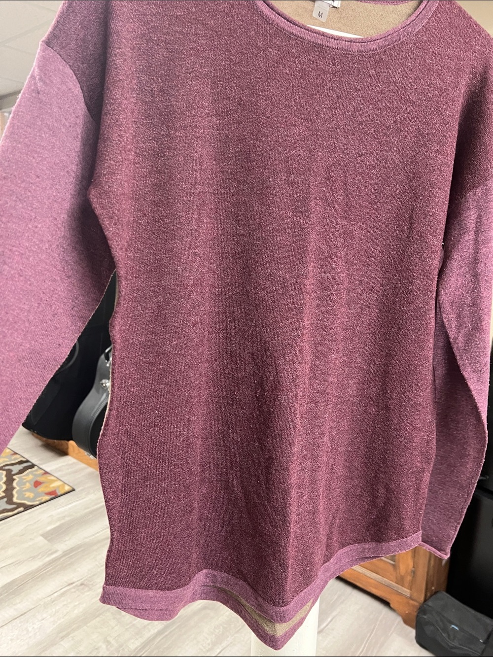 Smartwool Women’s Crewneck Sweater in Plum sz Medium Runs Big - Picture 3 of 4